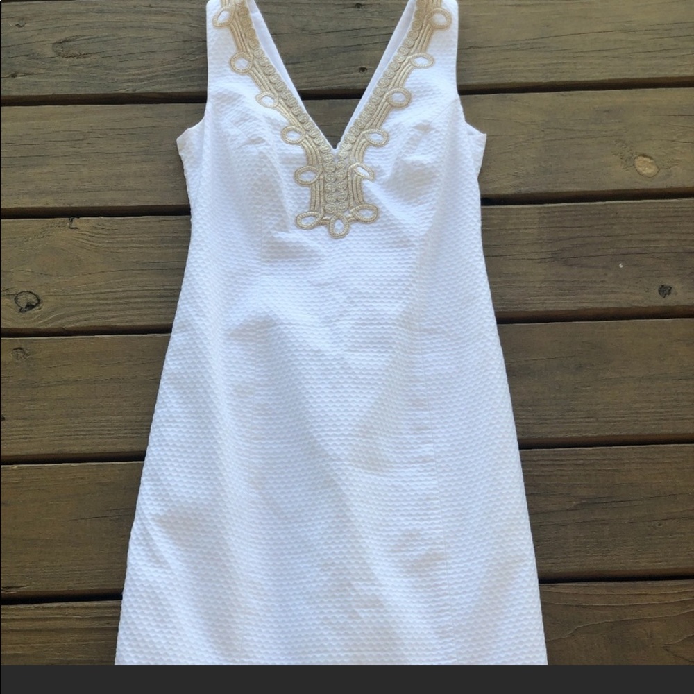 Lilly Pulitzer White Shift Dress